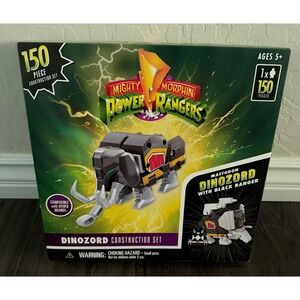 Power Rangers Mastodon Dinozord Construction Set 150 Pieces Black Ranger Hasbro